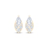 Thumbnail Image 2 of KAY Lab-Grown Diamonds Marquise & Round-Cut Earrings 3/4 ct tw 10K Yellow Gold