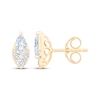 Thumbnail Image 3 of KAY Lab-Grown Diamonds Marquise & Round-Cut Earrings 3/4 ct tw 10K Yellow Gold