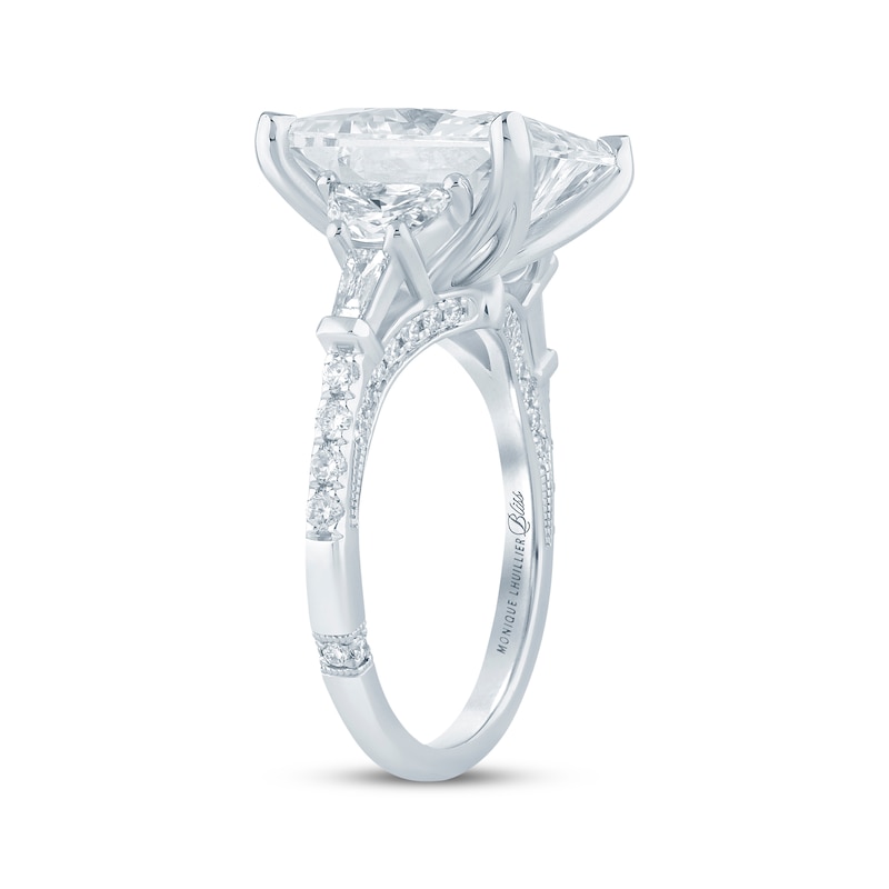 Main Image 2 of Monique Lhuillier Bliss Princess-Cut Lab-Grown Diamond Engagement Ring 9 ct tw 18K White Gold