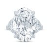Thumbnail Image 4 of Monique Lhuillier Bliss Oval-Cut Lab-Grown Diamond Engagement Ring 11-1/3 ct tw 18K White Gold