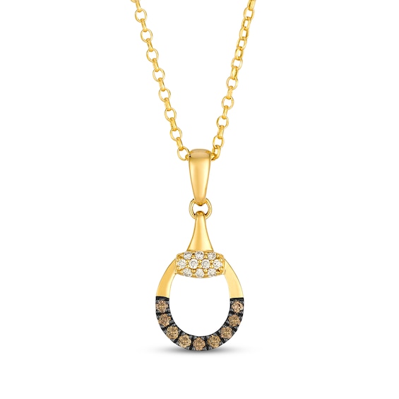 Le Vian Diamond Necklace 1/6 ct tw 14K Honey Gold 19"
