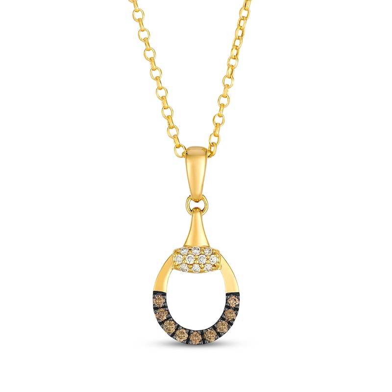 Main Image 1 of Le Vian Diamond Necklace 1/6 ct tw 14K Honey Gold 19"