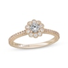 Thumbnail Image 1 of Neil Lane Round-Cut Diamond Flower Frame Engagement Ring 1/2 ct tw 14K Yellow Gold