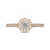 Thumbnail Image 3 of Neil Lane Round-Cut Diamond Flower Frame Engagement Ring 1/2 ct tw 14K Yellow Gold