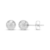Thumbnail Image 3 of Diamond-Cut Ball Stud Earrings 14K White Gold 5mm