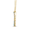 Thumbnail Image 2 of Le Vian Montana Sapphire Ombré Necklace 14K Honey Gold 19"