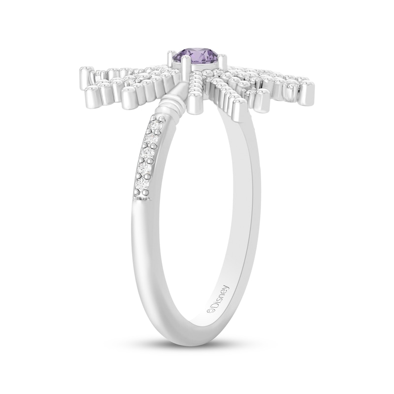 Main Image 2 of Wicked: For Good Glinda Wand Amethyst & Lab-Grown Diamond Ring 1/10 ct tw Sterling Silver