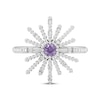 Thumbnail Image 4 of Wicked: For Good Glinda Wand Amethyst & Lab-Grown Diamond Ring 1/10 ct tw Sterling Silver