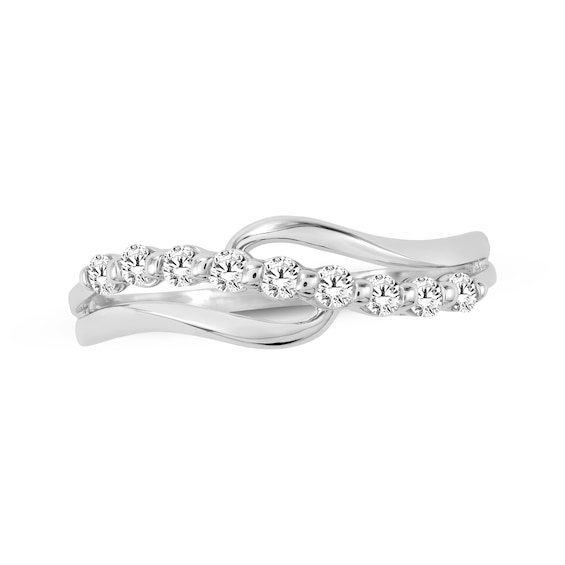 KAY Lab-Grown Diamonds Swirl Fashion Ring 1/2 ct tw 10K White Gold