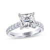 Thumbnail Image 1 of THE LEO Legacy Lab-Grown Diamond Princess-Cut Engagement Ring 3-1/2 ct tw 14K White Gold