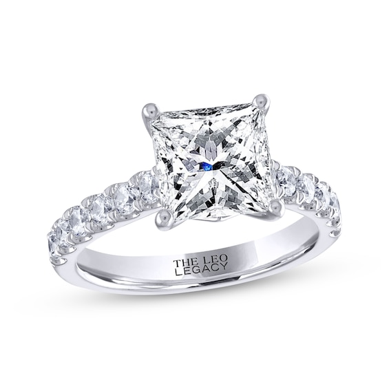 THE LEO Legacy Lab-Grown Diamond Princess-Cut Engagement Ring 3-/2 ct tw 14K White Gold