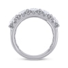 Thumbnail Image 3 of Now + Forever Lab-Grown Diamonds Oval-Cut Anniversary Ring 4 ct tw 14K White Gold