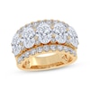 Thumbnail Image 1 of Now + Forever Lab-Grown Diamonds Oval-Cut Anniversary Ring 4 ct tw 14K Yellow Gold