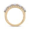 Thumbnail Image 3 of Now + Forever Lab-Grown Diamonds Oval-Cut Anniversary Ring 4 ct tw 14K Yellow Gold