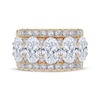 Thumbnail Image 4 of Now + Forever Lab-Grown Diamonds Oval-Cut Anniversary Ring 4 ct tw 14K Yellow Gold
