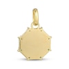 Thumbnail Image 3 of STUDIO BY KAY Lab-Created Emerald Octagon Charm 24K Yellow Gold Vermeil Sterling Silver