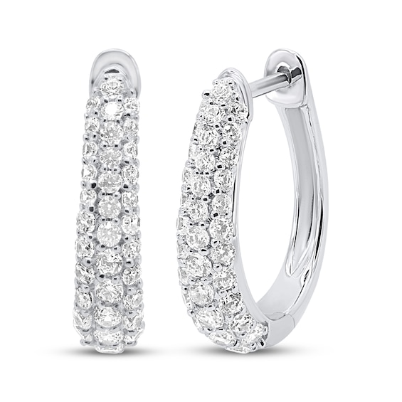 KAY Lab-Grown Diamonds Hoop Earrings 1 ct tw Sterling Silver