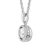 Diamond Necklace 1/2 ct tw Round-cut 10K White Gold 18"
