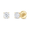 Thumbnail Image 0 of Lab-Created Diamonds by KAY Solitaire Earrings 1/2 ct tw 14K Yellow Gold (F/SI2)