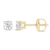 Thumbnail Image 1 of Lab-Created Diamonds by KAY Solitaire Earrings 1/2 ct tw 14K Yellow Gold (F/SI2)
