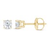 Thumbnail Image 1 of Lab-Created Diamonds by KAY Solitaire Earrings 1/2 ct tw 14K Yellow Gold (F/SI2)