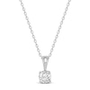 Thumbnail Image 0 of Solitaire Diamond Necklace 1/2 ct tw Round-cut 14K White Gold 18" (I/I2)