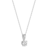 Thumbnail Image 2 of Solitaire Diamond Necklace 1/2 ct tw Round-cut 14K White Gold 18&quot; (I/I2)