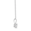 Thumbnail Image 3 of Solitaire Diamond Necklace 1/2 ct tw Round-cut 14K White Gold 18&quot; (I/I2)