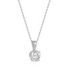 Thumbnail Image 1 of Solitaire Diamond Necklace 1 ct tw Round-cut 14K White Gold 18" (I/I2)