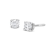Thumbnail Image 1 of Certified Round-cut Diamond Earrings 1/4 ct tw 14K White Gold (I/I1)