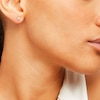 Thumbnail Image 2 of Certified Princess-cut Diamond Earrings 1/3 ct tw 14K White Gold (I/I1)