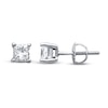 Thumbnail Image 0 of Certified Diamond Princess-cut Earrings 3/4 ct tw 14K White Gold (I/I1)