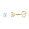 Thumbnail Image 2 of THE LEO Diamond Solitaire Earrings 1/2 ct tw Round-cut 14K Yellow Gold (I/I1)