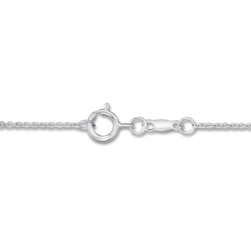 Main Image 3 of Diamond Necklace 1/3 ct tw Round-cut 14K White Gold 18&quot; (I/I2)