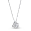 Thumbnail Image 2 of Diamond Necklace 1/3 ct tw Round-cut 14K White Gold 18&quot; (I/I2)