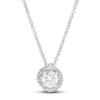 Thumbnail Image 0 of Diamond Necklace 1/2 ct tw Round-cut 14K White Gold 18" (I/I2)