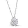 Thumbnail Image 2 of Diamond Necklace 1/2 ct tw Round-cut 14K White Gold 18&quot; (I/I2)