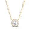 Thumbnail Image 0 of Lab-Created Diamonds by KAY Necklace 1/2 ct tw 14K Yellow Gold 19" (F/VS2)