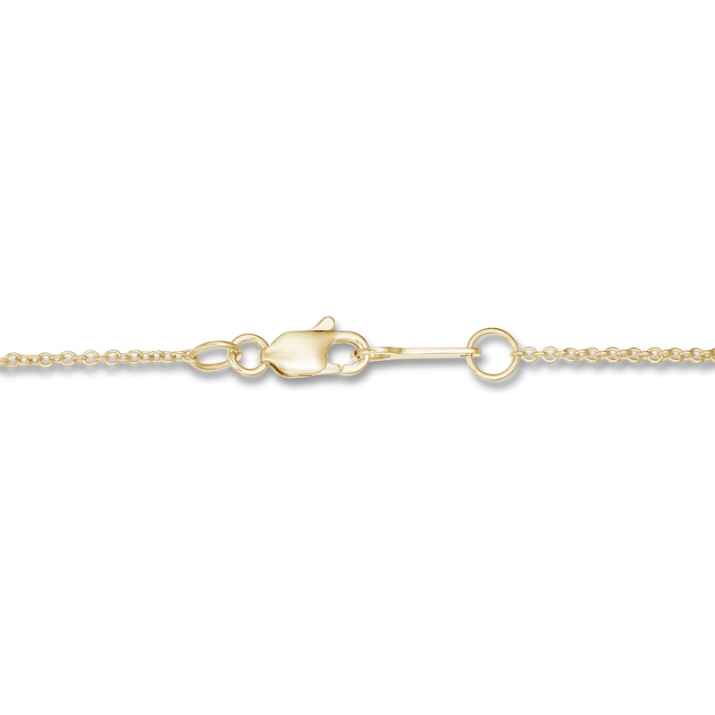 Main Image 3 of KAY Lab-Grown Diamonds Necklace 1/2 ct tw 14K Yellow Gold 19&quot; (F/VS2)