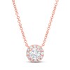 Thumbnail Image 0 of Lab-Created Diamonds by KAY Necklace 1/2 ct tw 14K Rose Gold 19" (F/VS2)