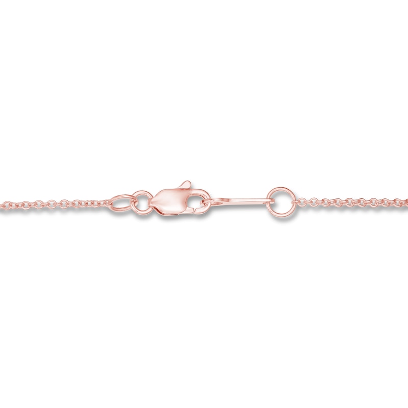 Lab-Created Diamonds by KAY Necklace 1/2 ct tw 14K Rose Gold 19"