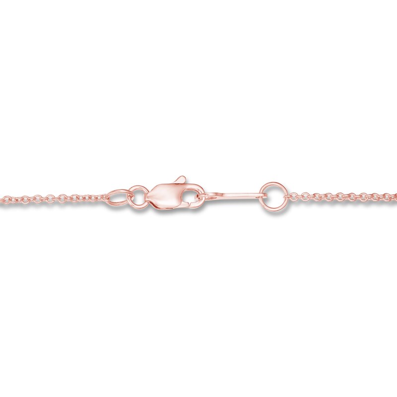 Lab-Created Diamonds by KAY Necklace 1/2 ct tw 14K Rose Gold 19" (F/VS2)