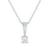 Thumbnail Image 0 of Diamond Solitaire Necklace 1/10 ct tw Round-cut 14K White Gold 18" (J/I3)
