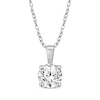 Thumbnail Image 1 of Diamond Solitaire Necklace 1/4 ct tw Round-cut 14K White Gold 18&quot; (J/I3)