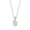 Thumbnail Image 3 of GSI Solitaire Diamond Necklace 1/4 ct tw Round-cut 14K White Gold 18&quot; (I/I1)