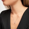 Thumbnail Image 4 of GSI Solitaire Diamond Necklace 1/2 ct tw Round-cut 14K White Gold 18" (I/I1)