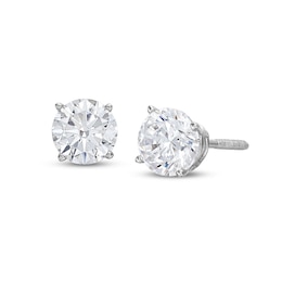 Lab-Created Diamonds by KAY Solitaire Stud Earrings 1 ct tw 14K White Gold (F/SI2)