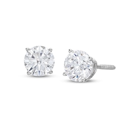 KAY Lab-Grown Diamonds Solitaire Stud Earrings 1 ct tw 14K White Gold (F/SI2)