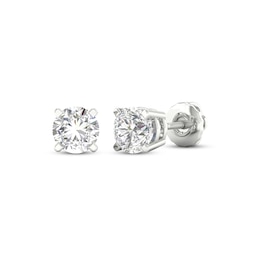 KAY Lab-Grown Diamonds Solitaire Stud Earrings 1-1/2 ct tw 14K White Gold (F/SI2)