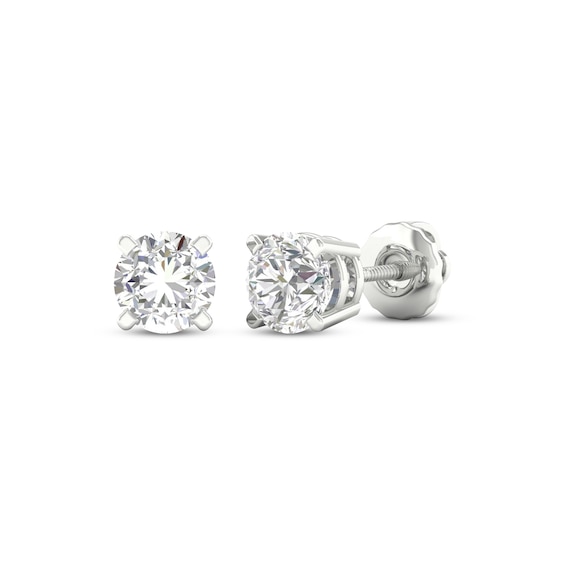 Lab-Created Diamonds by KAY Solitaire Stud Earrings 1-1/2 ct tw 14K White Gold (F/SI2)